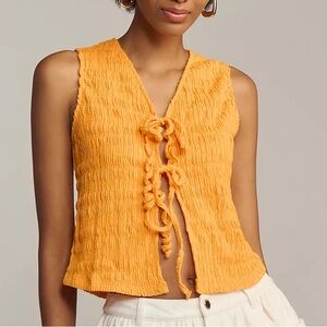 By Anthropologie NWT Front-Tie Tank Top